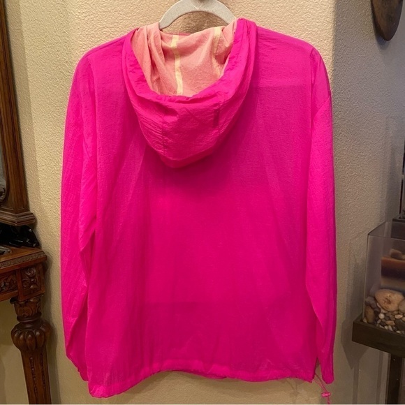 SOLD!! NWT~STUSSY Hot Pink Barbie Aydin Nylon Crinkle Hoodie and Pants Set Small - Picture 5 of 12